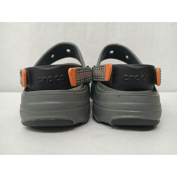 Crocs Men's Classic All Terrain Sandals 207711-0DA Gray Orange Sz 8 - Picture 7 of 8